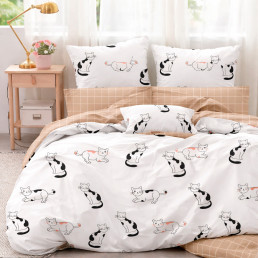 Постільна білизна Love You Ранфорс Веселі котики