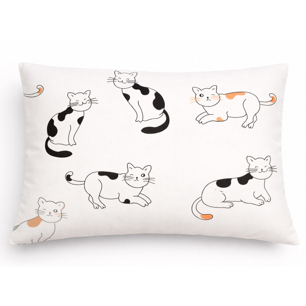 Наволочка 1 шт 50x70 см ранфорс Веселі котики Love You