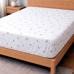 Простирадло на гумці бязь 160х200+25см Ніжність Love You