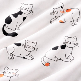 Простирадло на гумці ранфорс 160х200+25см Веселі котики Love You