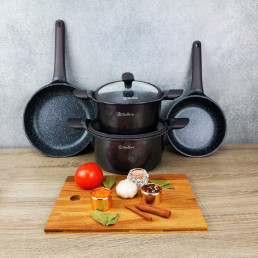 Набор посуды: кастрюль и сковородок ASTI BOLLIRE 6 предметов