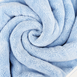 Детское полотенце-уголок с вышивкой голубой HomeBrand