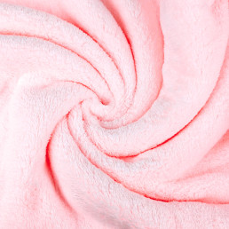 Дитячий рушник-куточок з вишивкою світло-рожевий HomeBrand