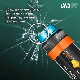 Розпродаж! Ліхтар акумуляторний світлодіодний повербанк водонепроникний з магнітом 25см 5200 мАч UAD
