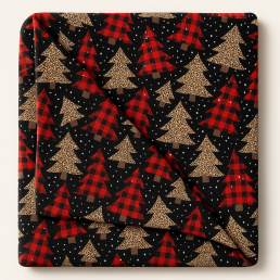 Плед фліс Святкові ялинки 150x200 см Love You