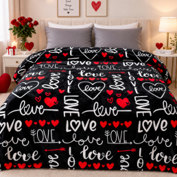 Плед фліс велсофт Love 150x200 см Love You