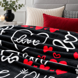 Плед фліс велсофт Love 150x200 см Love You