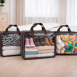 Набір сумок-органайзерів для зберігання речей 3 шт. - 44х35х17 см Love You