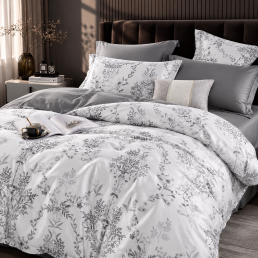 Комплект постільної білизни Love You, Сімейний 160×220х2, тенсель 300TC, Willow