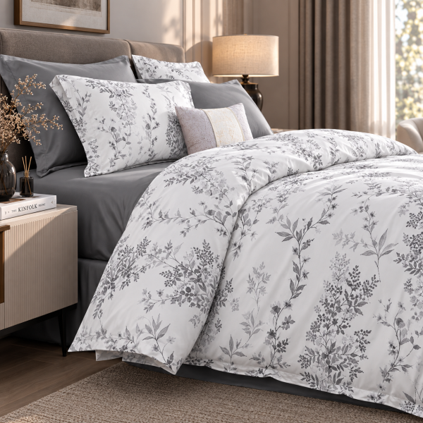 Комплект постільної білизни Love You, Сімейний 160×220х2, тенсель 300TC, Willow