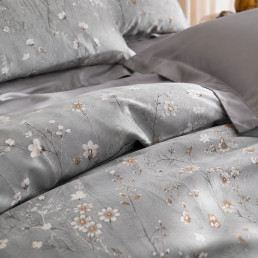 Комплект постільної білизни Love You, Сімейний 160×220х2, тенсель 300TC, Silver