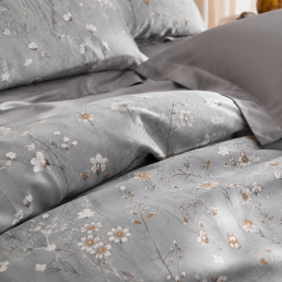 Комплект постільної білизни Love You, Сімейний 160×220х2, тенсель 300TC, Silver