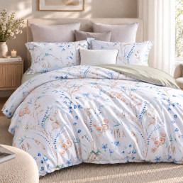 Комплект постільної білизни Love You, Сімейний 160×220х2, тенсель 300TC, Botany