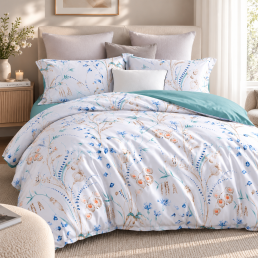 Комплект постільної білизни Love You, Сімейний 160×220х2, тенсель 300TC, Botany