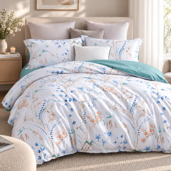 Комплект постельного белья Love You, Семейный 160×220х2, тенсель 300TC, Botany