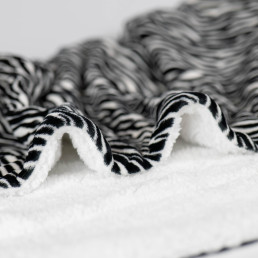 Плед флісовий Sherpa Зебра двосторонній Love You