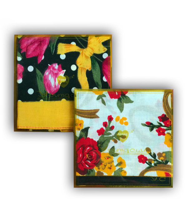 Женский носовой платок ( 2 шт.) цветной в ассортименте HomeBrand