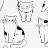 Комплект постельного белья Love You, Евро 200×220, сатин 200TC, Meow