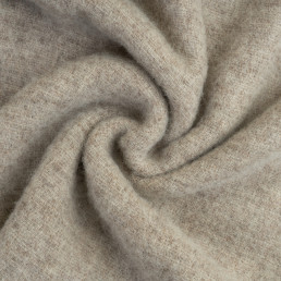 Плед з екологічної вовни бежевий Love You