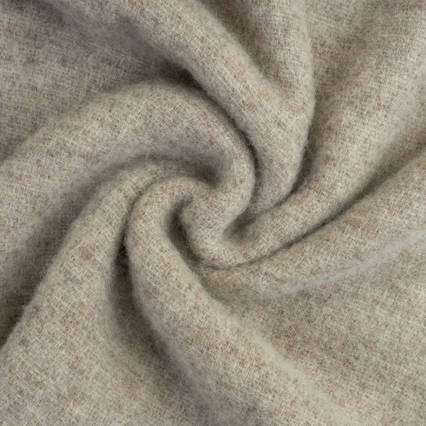 Плед з екологічної вовни бежевий Love You