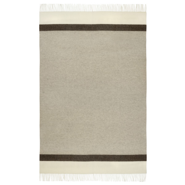 Плед з екологічної вовни білий-бежевий кор.айворі Love You