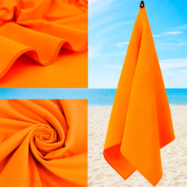 Спортивний рушник Love You 70х140 з мікрофібри Помаранчевий