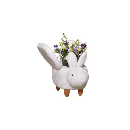 Пуфик детский с нишей Кролик белый Love You