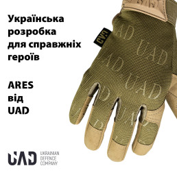 Перчатки тактические полнопалые сенсорные ARES UAD Койот