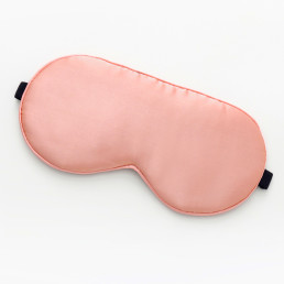 Шовковий набір Маска для сну, беруші та косметичка Love You Темно рожевий 100% шовк