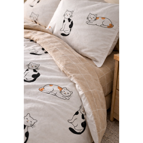 Постільна білизна Love You Ранфорс Веселі котики
