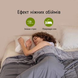 Ковдра велюрова обтяжена 6 кг антистресова 150х200 см Love You