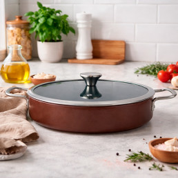 Сотейник V NATURE із кришкою VITRINOR 28 см 4 л