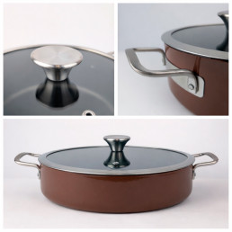 Сотейник V NATURE із кришкою VITRINOR 28 см 4 л