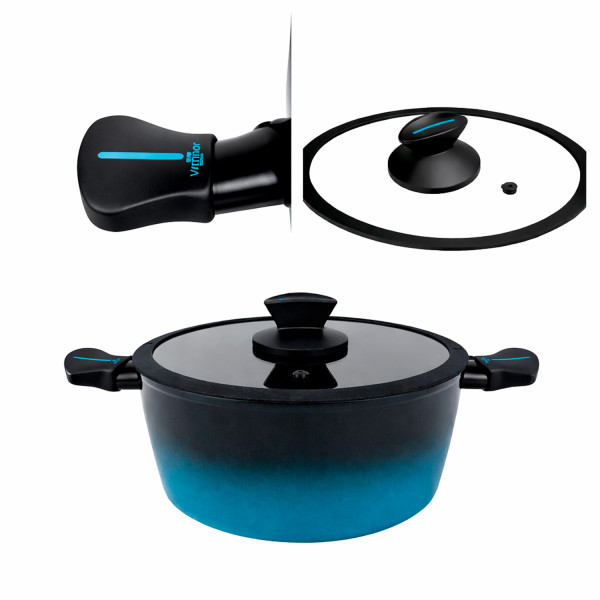 Каструля з кришкою ALBORAN із антипригарним покриттям VITRINOR 24 см 3.8 л