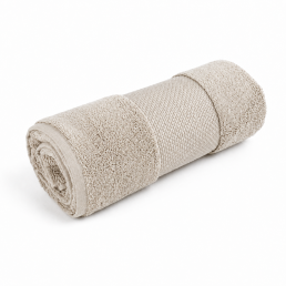 Рушник махровий однотонний бежевий LoveYouHome