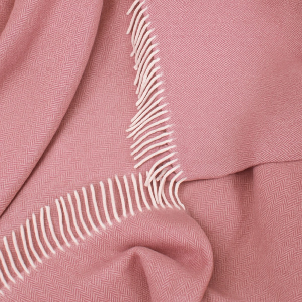 Плед Love You 100% вовна Рожевий 140х200 см