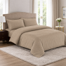 Постільна білизна мікрофібра страйп Євро капучино LoveYouHome
