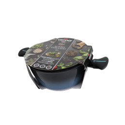 Каструля з кришкою ALBORAN із антипригарним покриттям VITRINOR 24 см 3.8 л