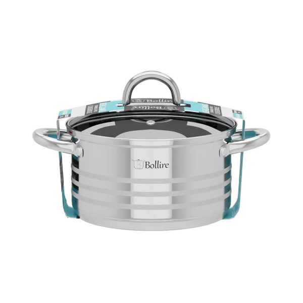 Каструля з нержавіючої сталі із кришкою BERGAMO BOLLIRE 20 см 3.1 л