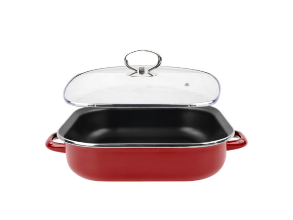 Жаровня антипригарна GARNET з кришкою VITRINOR 27 см 3.5 л