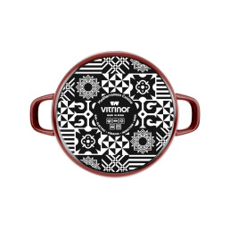 Каструля антипригарна GARNET з кришкою 26 см 5 л VITRINOR