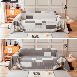 Накидка-покривало на диван 180х220 Сіра двостороння MP09 Love You