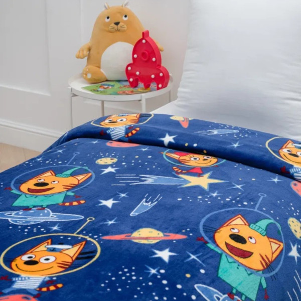Плед фліс Космічні котики 150x200 см Love You