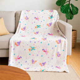 Плед тревел легкий флісовий Балетні Мрії  150x200 см з ременем Love You