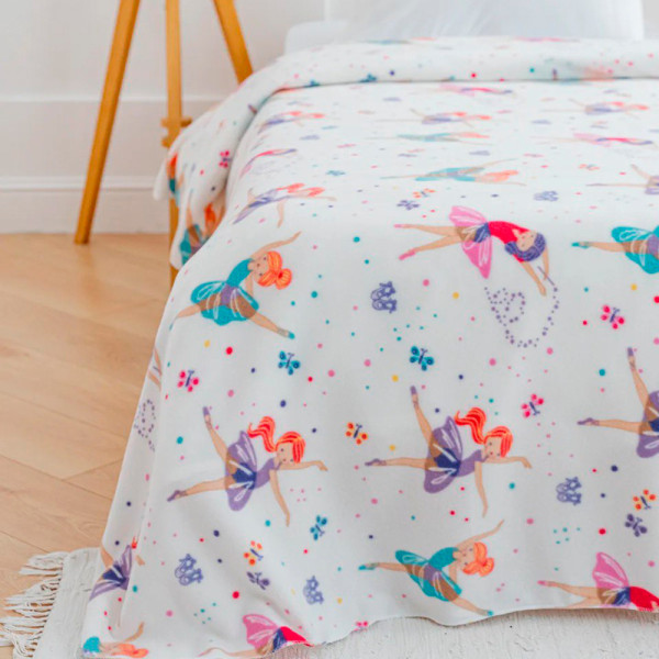 Плед тревел легкий флісовий Балетні Мрії 150x200 см з ременем Love You