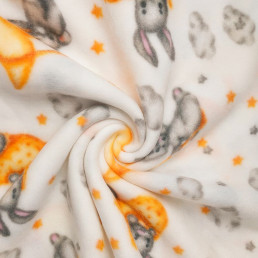 Плед тревел легкий флісовий Місячна казка 150x200 см з ременем Love You