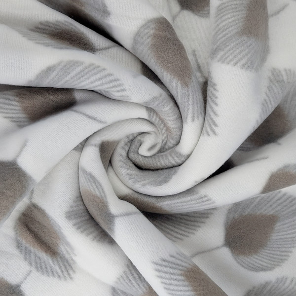 Плед тревел легкий флісовий Листопад 150x200 см з ременем Love You