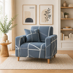 Чехол на кресло универсальный трикотажный 033 Love You