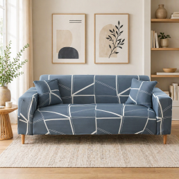 Чохол на диван тримісний трикотажний 033 Love You