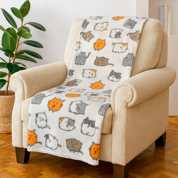 Плед легкий флісовий Веселі котики 150x200 см Love You